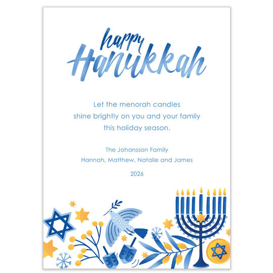 Happy Hanukkah Miracles Flat Cards